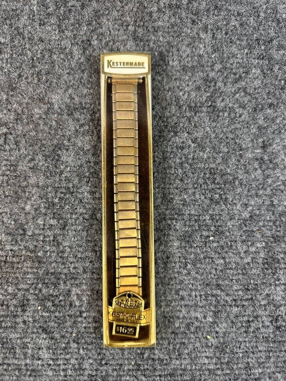 Vintage Kestenmade Kest-O-Flex Watch Band Gold Tone Made in USA